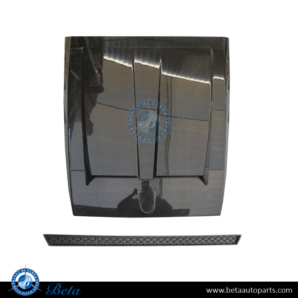 Hood Scoop BBS Look Dry Carbon for Mercedes G-Class W463 2018-Up models, Part Number 4638802700 Hood Scoop BBS Look Dry Carbon for Mercedes G-Class W463 2018-Up models, Part Number 4638802700